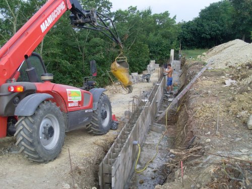 Construction sur un terrain en pente